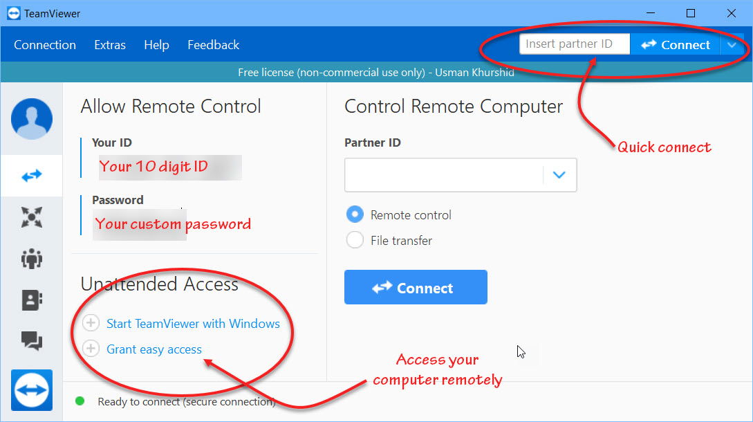 how to access teamviewer anytime